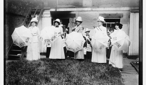 suffragette umbrellas