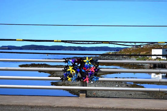 Twillingate's Old Manolis and The Sea installation